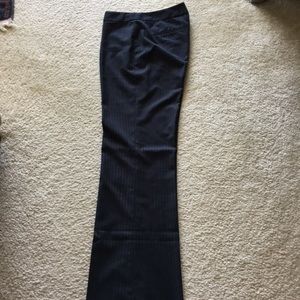 Tahari black with a tiny grey stripes pants